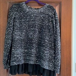 Black and white sweater